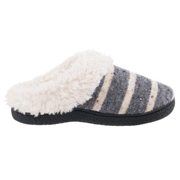 Isotoner Sweater Hoodback Slipper Heather