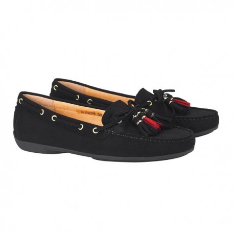 moccasins suede bow