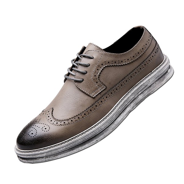Casual Fashion Leather Sneaker Wingtip