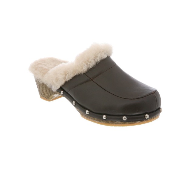 RJs Fuzzies Womens Leather Coffee