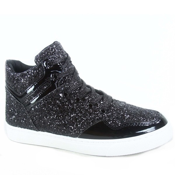 Sparkle-26 Women's Fashion Glitter High Top Lace Up Sneaker Shoes ...