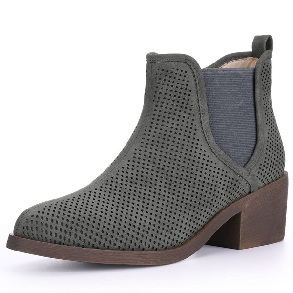 Allegra Womens Pointed Perforated Chelsea