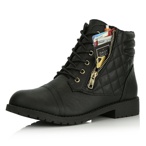 DailyShoes Womens Military Buckle Exclusive