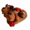 Onmygogo Fuzzy Animal Moose Slippers