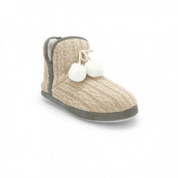 Junies Womens Plush Slipper Bootie