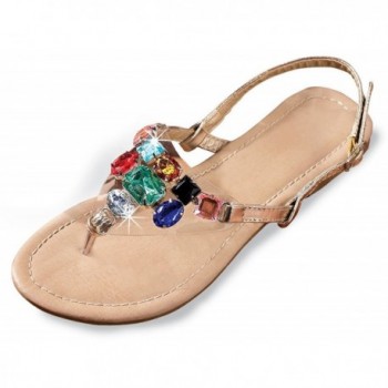 Paragon Gold Sandals Bejeweled Shoes