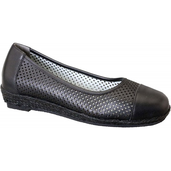 David Tate Perforated Espadrille Calfskin