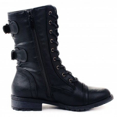 mango leather biker boots