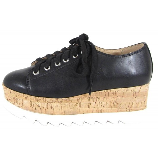 Soda Womens Platform Wedge Oxford