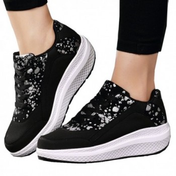 DADAWEN Athletic Platform Sneakers Breathable