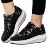 DADAWEN Athletic Platform Sneakers Breathable