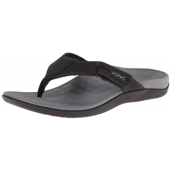 vionic with orthaheel technology men's ryder thong sandals