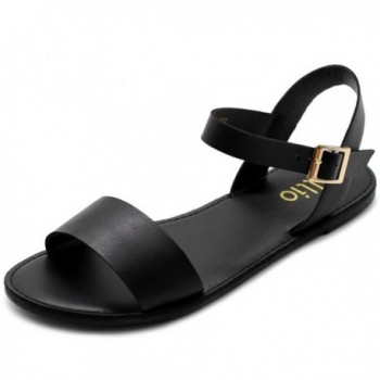 basic black sandals