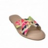 Floral Womens Slipper Sandals Natural