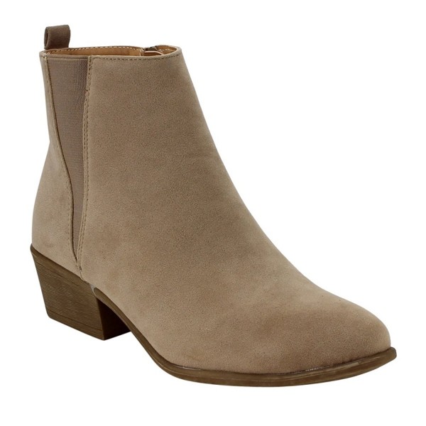 Beston Womens Chelsea Zipper Booties