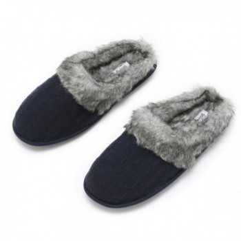 Pembrook Ladies Faux Cable Slippers