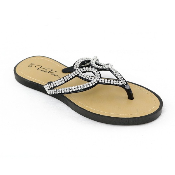 black rhinestone flip flops