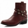 Allegra Womens Studded Straps Burgundy