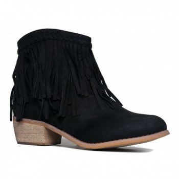Fringe Western Cowgirl Closed Bootie