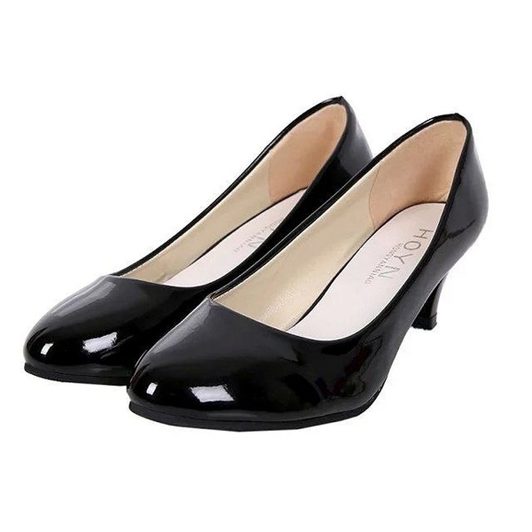simple black heels