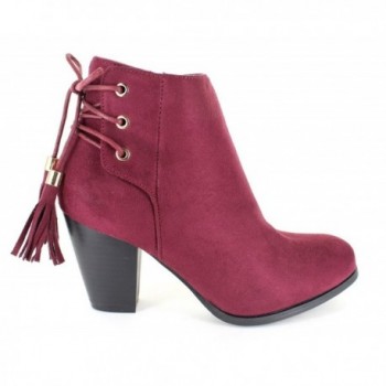 Urban Heels Womens Burgandy Comfort