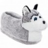 Silver Lilly Siberian Husky Slippers