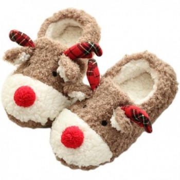 Snowdeer Reindeer Slippers Stuffed Bedroom