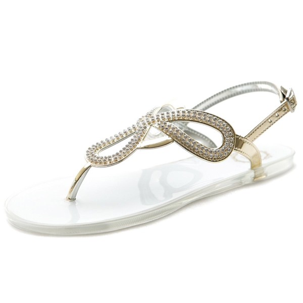 Ollio Womens Crystal Beads Sandal