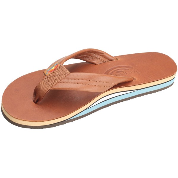 Womens Rainbow Double Layer Sandals