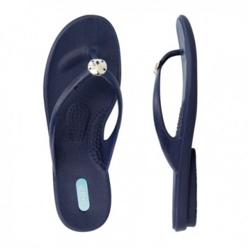 OkaB Sadie Flip Flop Sandal Shoes Color Sapphire - CQ187UADQRH