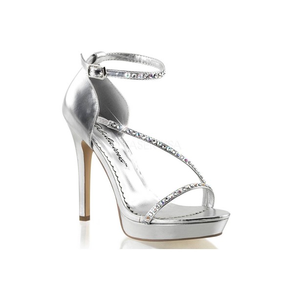 Fabulicious Womens Lumina Silver Metallic