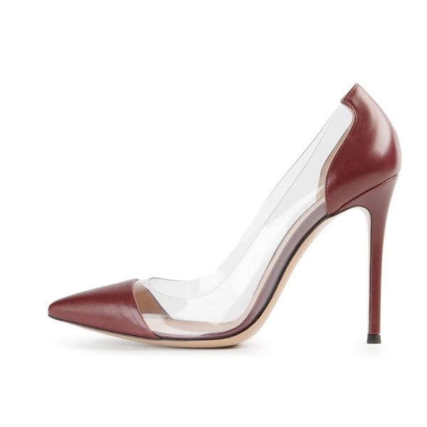 Eldof Womens Pumps Party Wine Matt