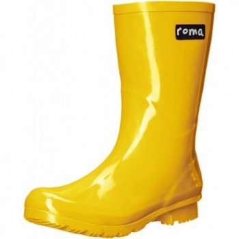 womens yellow rubber boots