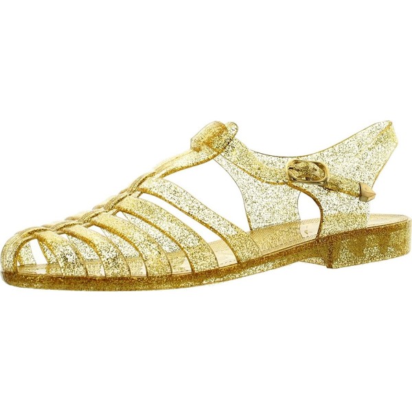 SNJ Slingback Strappy Sandals GoldGltA