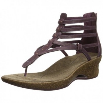 Ahnu Womens Merida Sandal Eggplant