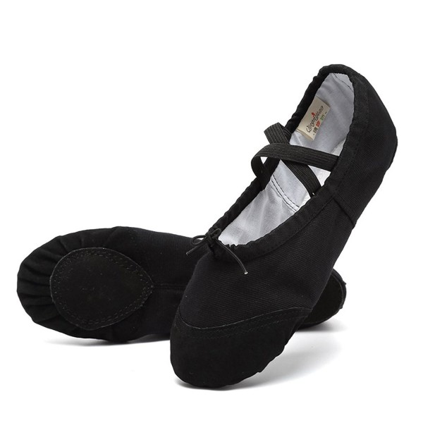 KEESKY Womens Canvas Ballet Shoes