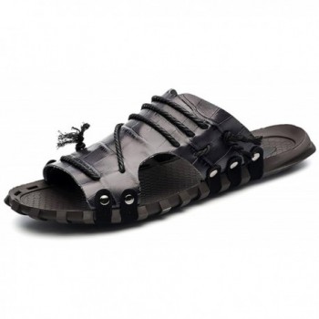 Odema Leather Sandals Fisherman Slippers