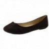 Womens Micro Suede Ballet Flats