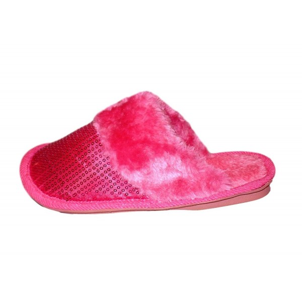 Holiday Sequin Slippers Plush Comfort