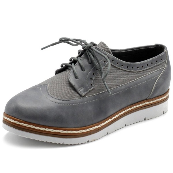 Ollio Leather Plarform Oxfords LYRIC02