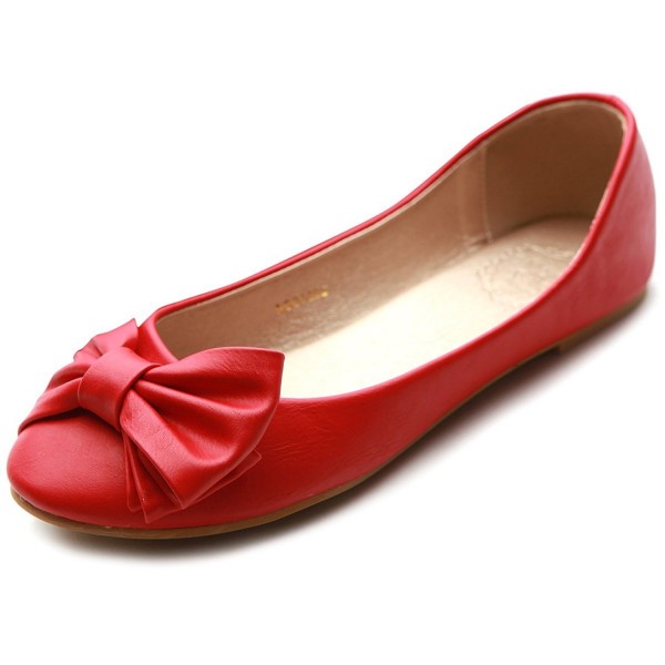 Ollio Womens Ribbon Accent Ballet