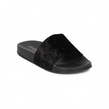 Indulge Women Velvet Flat Sandal