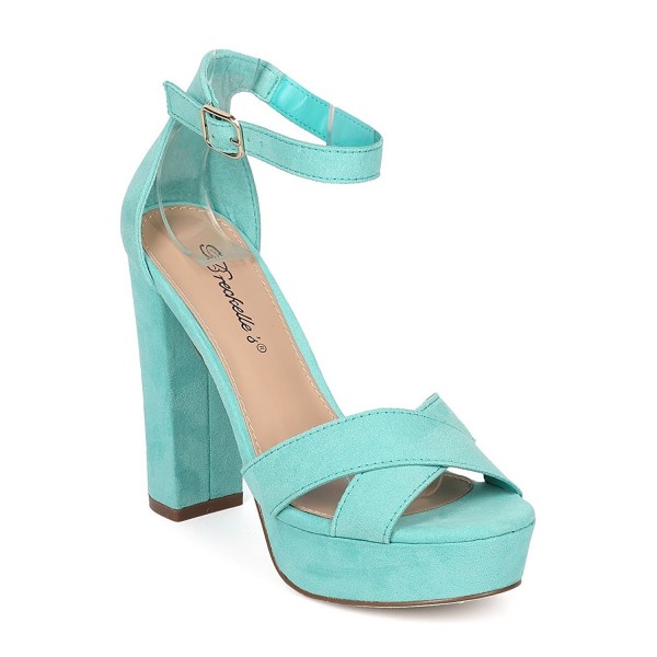 aqua block heels