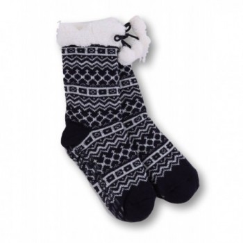 Pembrook Knit Slipper Socks Shearling