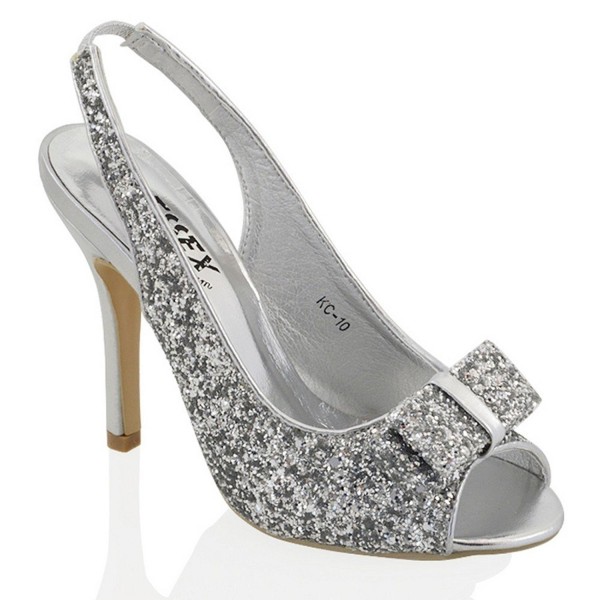 ESSEX GLAM Stiletto Synthetic Slingback