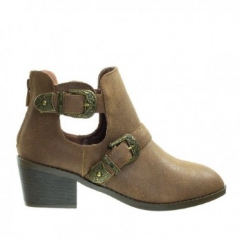 Eury7 Block Bootie Antique Buckle