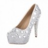 VELCANS Rhinestone Crystal Platform Evening