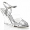 Fabulicious Womens Lovely Silver Sandals