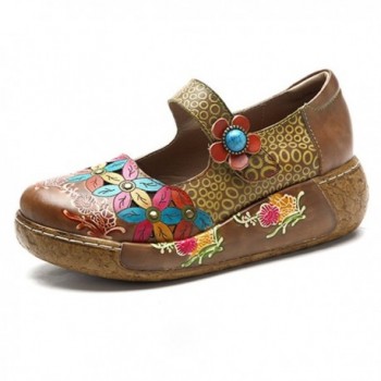Socofy Sandals colorful Vintage Platform