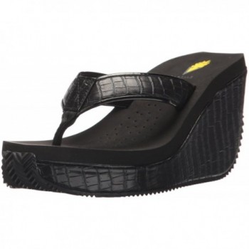 Volatile Womens Goldmine Flip Flop Black